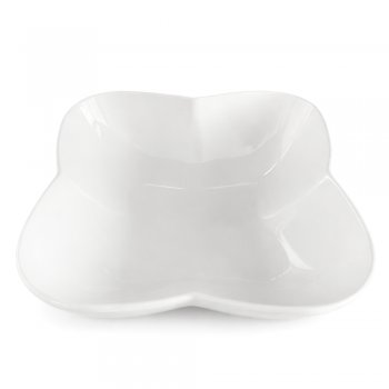 Travessa Borboleta em Cerâmica Branca