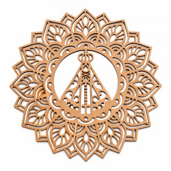 Mandala Nossa Senhora Aparecida 30 Cm em MDF