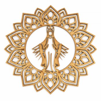 Mandala Santa 30 Cm em MDF