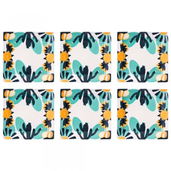 Jogo 6 Pratos Raso Quartier Mandacaru