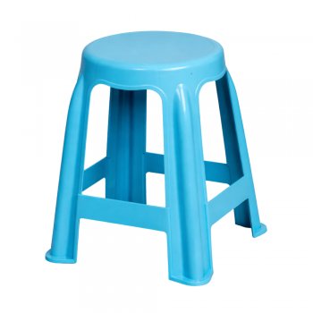 Banqueta Infantil em Plástico Azul