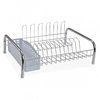 Secador Estilo c/ Porta Talheres na Cor Branco e Porta Copos