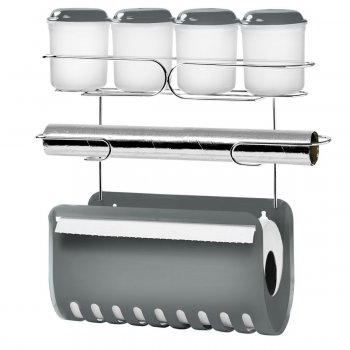 Porta Condimento c/ Papel Duplo - Aço cromado com Cumbo