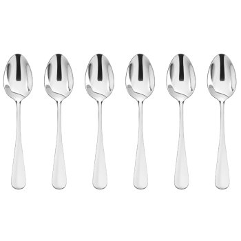 6 Colheres de Chá Inox Linha Monet