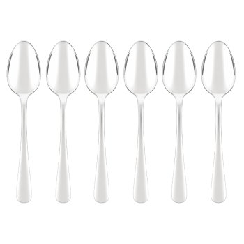 6 Colheres de Mesa Inox Linha Monet