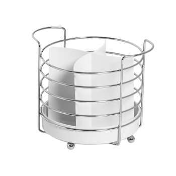 Porta Talher Redondo 4 Divisórias - Branco
