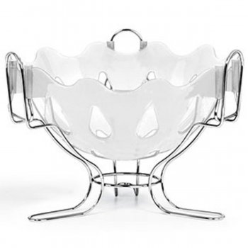 Fruteira Mesa Cromo Colors Branco