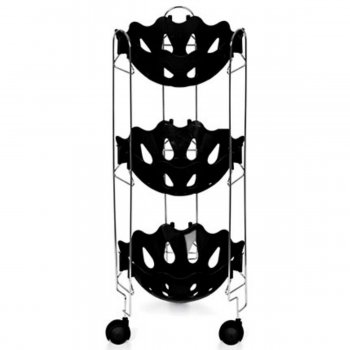 Fruteira Tripla - Preto