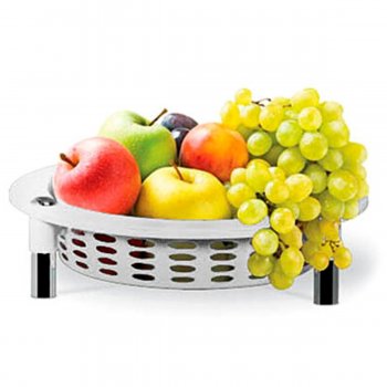 Fruteira e Organizador Redonda Mesa - Branca