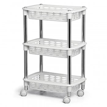 Fruteira Retangular Tripla - Branco
