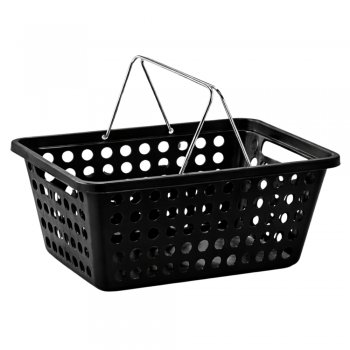 Cesta Organizadora N°02 Superútil com Alça Cromada Preto