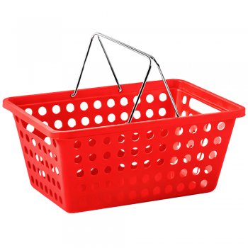 Cesta Organizadora N°03 Superútil com Alça Cromada Vermelho