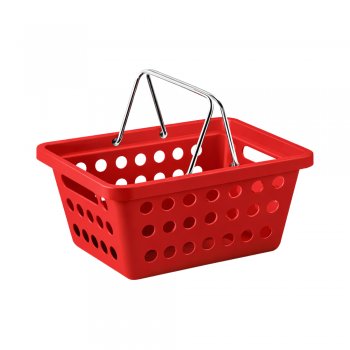 Cesta Organizadora N°01 Superútil com Alça Cromada Vermelho