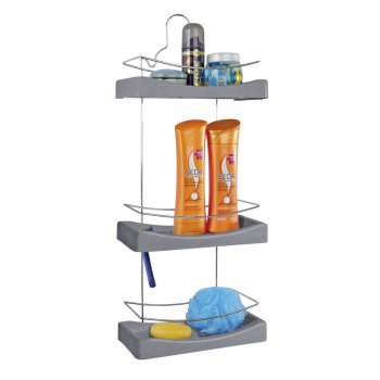 Porta Shampoo Triplo - Chumbo