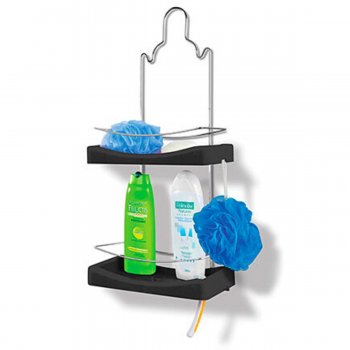 Porta Shampoo Duplo - Preto