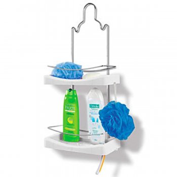 Porta Shampoo Duplo - Branco