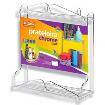 Prateleira Dupla Chrome