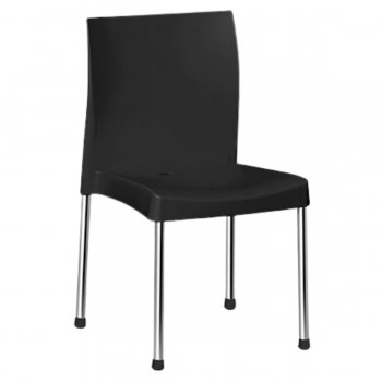 Cadeira Cromo Colors - Preto
