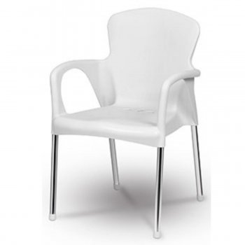 Poltrona Cromo Colors - Branco