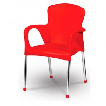 Poltrona Cromo Colors - Vermelho
