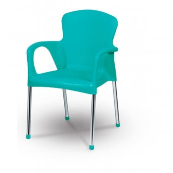 Poltrona Cromo Colors - Azul Turquesa