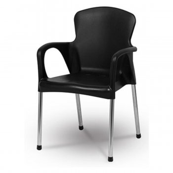 Poltrona Cromo Colors - Preto