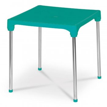 Mesa Cromo Colors - Azul Turquesa