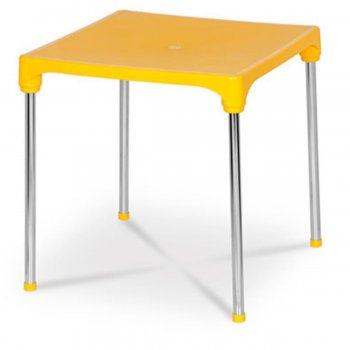 Mesa Cromo Colors - Amarelo
