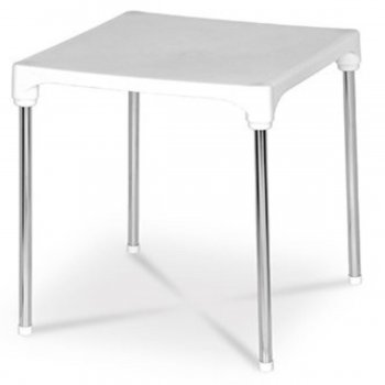 Mesa Cromo Colors - Branco
