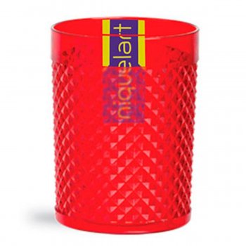 Copo Diamante Crystal Vermelho 490 ml