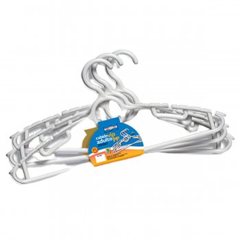  Cabide Vip Adulto PP c/ 3 Peças - Branco