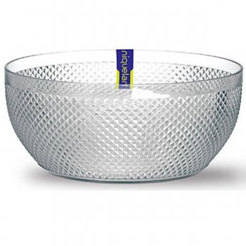 Saladeira Diamante 25 cm 3,9 Litros Transparente