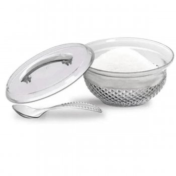 Açucareiro/Farinheiro Diamante + Colher