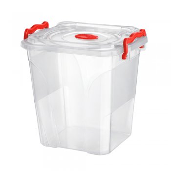 Pote Box Mantimento Quadrado 7,5 Litros com Trava