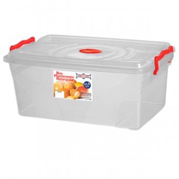 Box Mantimento Retangular c/ Trava 11,5 Litros