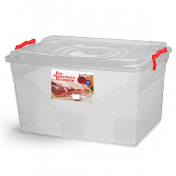Box Mantimento Retangular c/ Trava 20 Litros