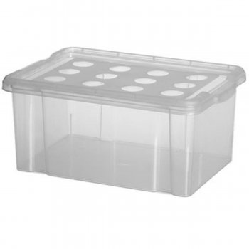 Container 16 Litros c/ Tampa Transparente