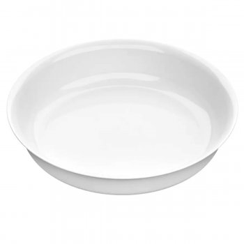 Assadeira Redonda Branca Marinex Opaline de 2 Litros - Nadir