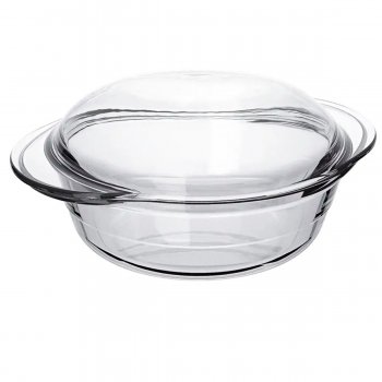Terrina Redonda com tampa de vidro 2,8 Litros - Marinex Nadir