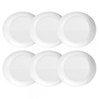 Jogo 6 Pratos Rasos Grill Nadir 30cm Peso Controlado