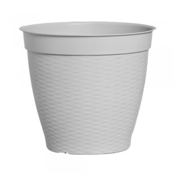 Vaso Redondo Estilo Vime Borda Reta 44L Marmorizado