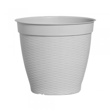 Vaso Redondo Estilo Vime Borda Reta 30L Marmorizado