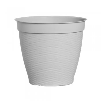 Vaso Redondo Estilo Vime Borda Reta 21L Marmorizado