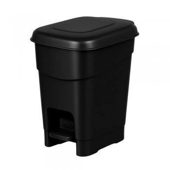 Lixeira com Pedal Preta 12 Litros