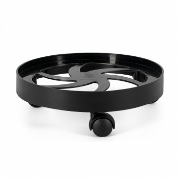 Suporte para Botijão de Gás com Rodizio Reforçado - Preto