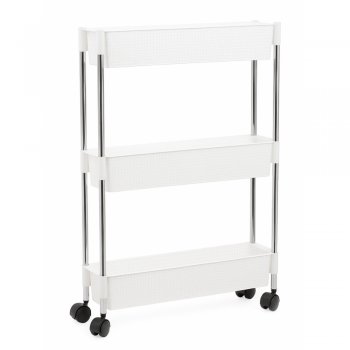 Organizador Multiuso Rattan 3 Andares - Branco
