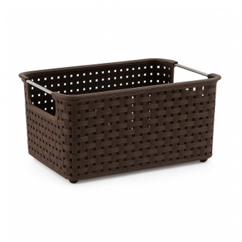 Cesto 01 Organizador Rattan - Marrom
