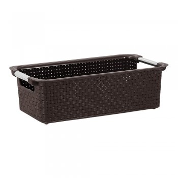 Cesto 03 Organizador Rattan - Marrom