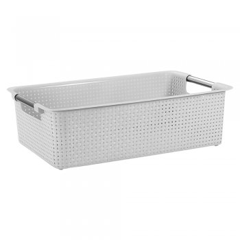 Cesto 04 Organizador Rattan - Branco