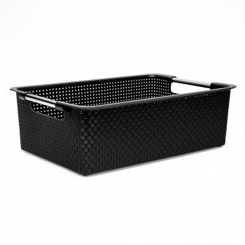 Cesto N°05 Organizador Rattan - Preto